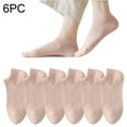 thumbnail image 1 of Ruffled Socks 6 Pairs Womens Socks Mesh Ventilation Non Slipping Liner Footies Thin Socks Lightweight Socks Seamless Socks One Size, 1 of 9