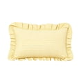 thumbnail image 1 of Ruffled Striped Pillow Cover, Decorative Cushion Case, Soft Frilled Throw Pillowcase With Hidden Zipper And Woven Texture, Sofa Couch Bed Accent Cover For Living Room Home Decor, 1 of 5