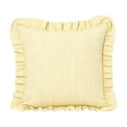 thumbnail image 1 of Ruffled Striped Throw Pillow Cover Soft Yellow White Stripe Decorative Cushion Case and Rectangle Frilled Pillowcase for Living Room Sofa Bed Decor, 1 of 6