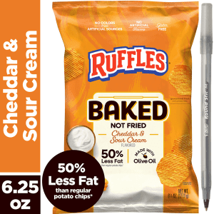 Ruffles Baked Potato Crisps Cheddar & Sour Cream