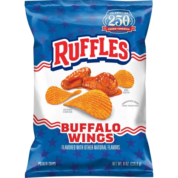 Ruffles Potato Chips Buffalo Wings, 8 ounce
