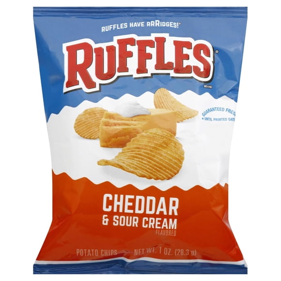 Cheddar and Sour Cream Ruffles in Chips - Walmart.com