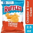 thumbnail image 1 of Ruffles Cheddar and Sour Cream Potato Chips, 2.5 oz (Package May Vary), 1 of 4