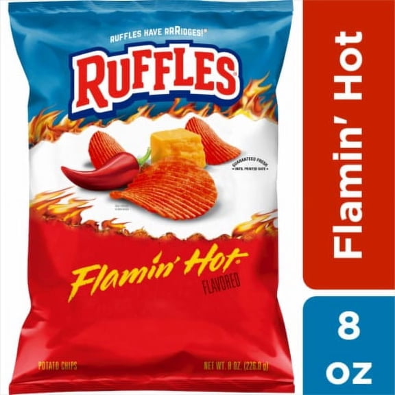 Ruffles Flamin' Hot Potato Chips - 8 oz