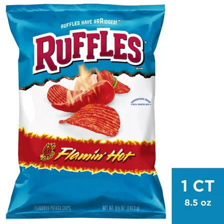 Ruffles Flaming Hot Potato Chips - 8oz(Packaging May Vary)