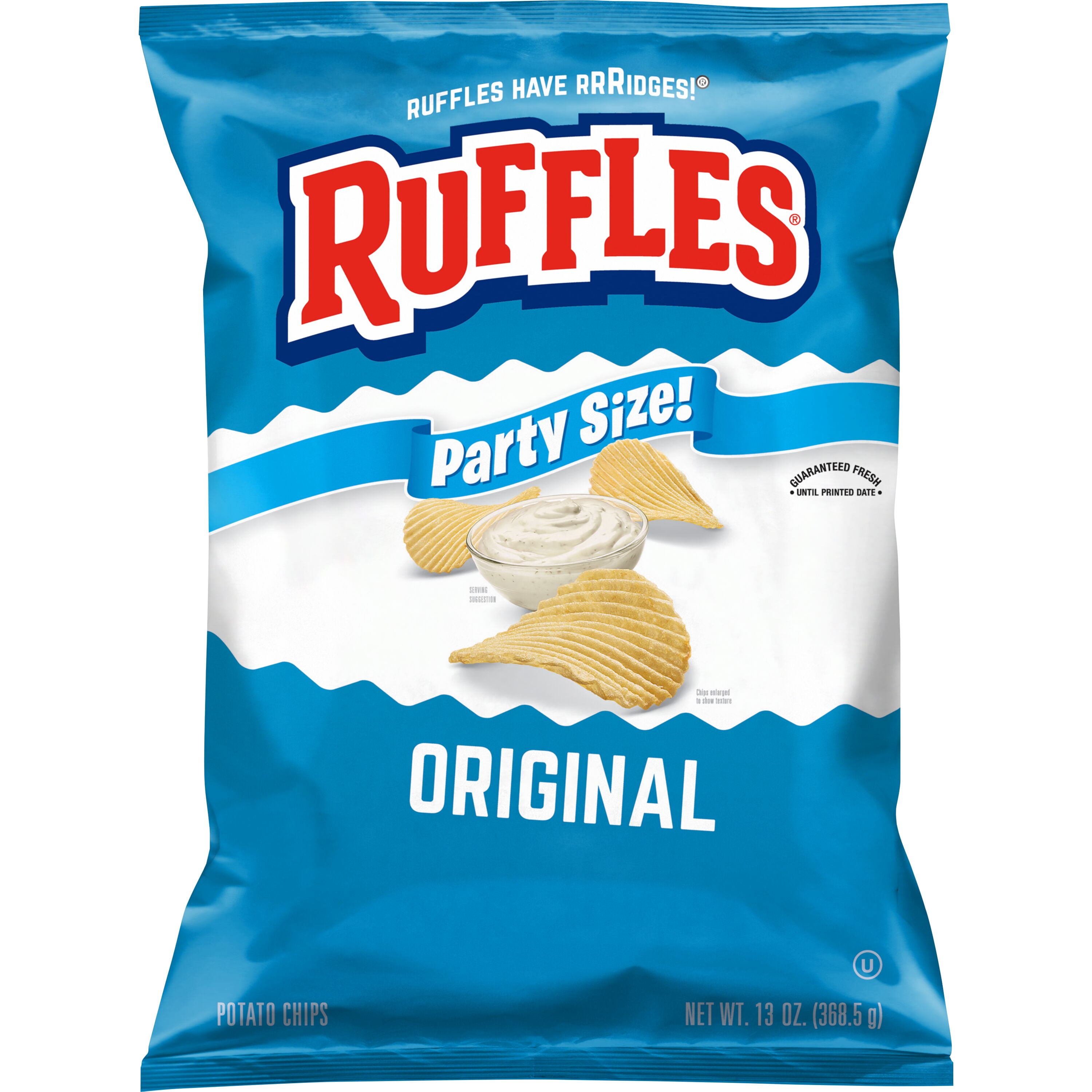 Ruffles Original Flavor Crunchy Ridges Potato Snac