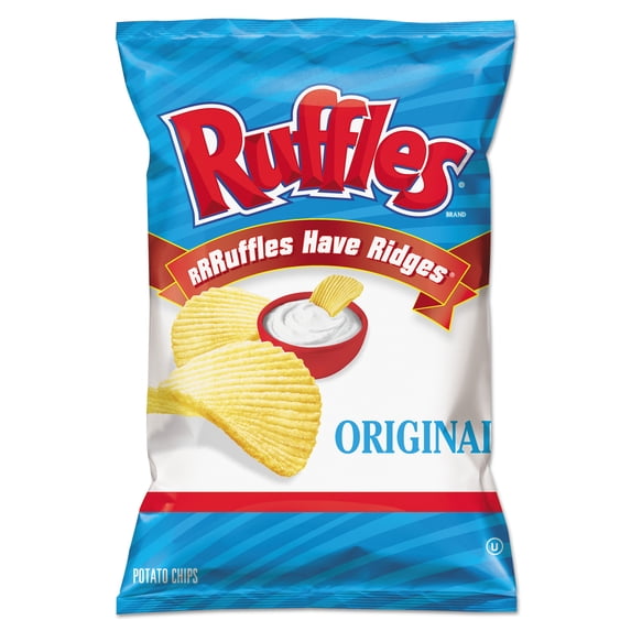 Ruffles Original Potato Chips, 1.5 oz Bag, 64/Carton
