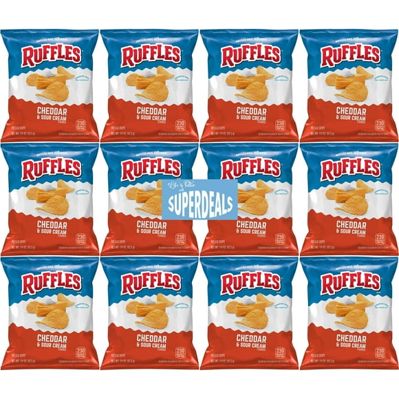 Cheddar and Sour Cream Ruffles in Chips - Walmart.com
