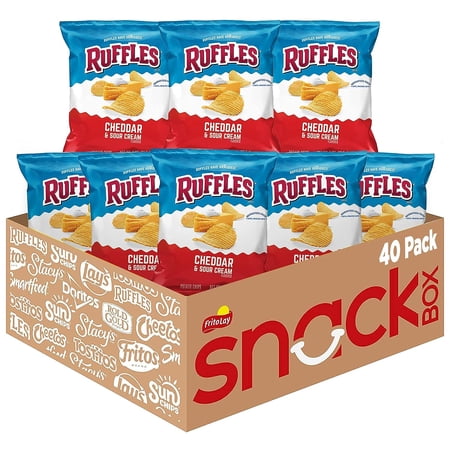 RUFFLES POTATO CHIPS, CHEDDAR & SOUR CREAM, 1...