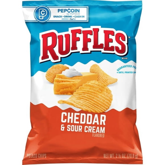 Cheddar and Sour Cream Ruffles in Chips - Walmart.com