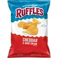thumbnail image 1 of Ruffles Potato Chips, Cheddar and Sour Cream, 8.5 oz Bag, 1 of 4