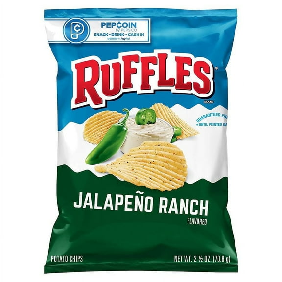 Ruffles Potato Chips Jalapeno Ranch 2.5 oz