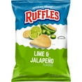 thumbnail image 1 of Ruffles Potato Chips Lime & Jalapeno Flavored 8 Ounce Bag, 1 of 5