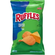 Ruffles Potato Chips Queso Cheese Flavored 8 oz Bag