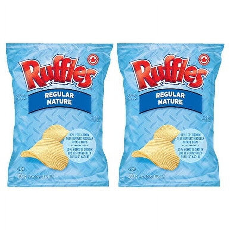 Ruffles Original Lightly Salted Wavy Potato Chips, 2-Pack, 200g/7.05oz ...