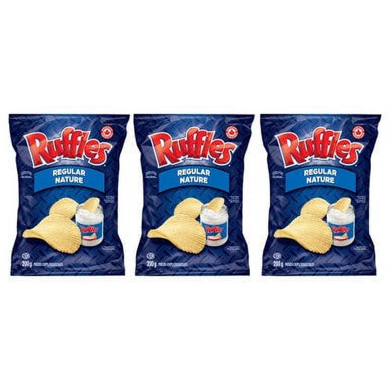 Ruffles Regular Nature Potato Chips 200g/7.1oz, 3-Pack - Walmart.com