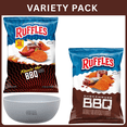 thumbnail image 1 of Ruffles Smokehouse BBQ Flavored Potato Chips 8 oz + Ruffles Flamin’ Hot BBQ Flavored Potato Snack Chips 8 oz, Variety Pack with Bowl by OMA., 1 of 5