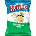 thumbnail image 1 of Ruffles Sour Cream & Onion Flavored Potato Chips, 8.5 Ounce, 1 of 3
