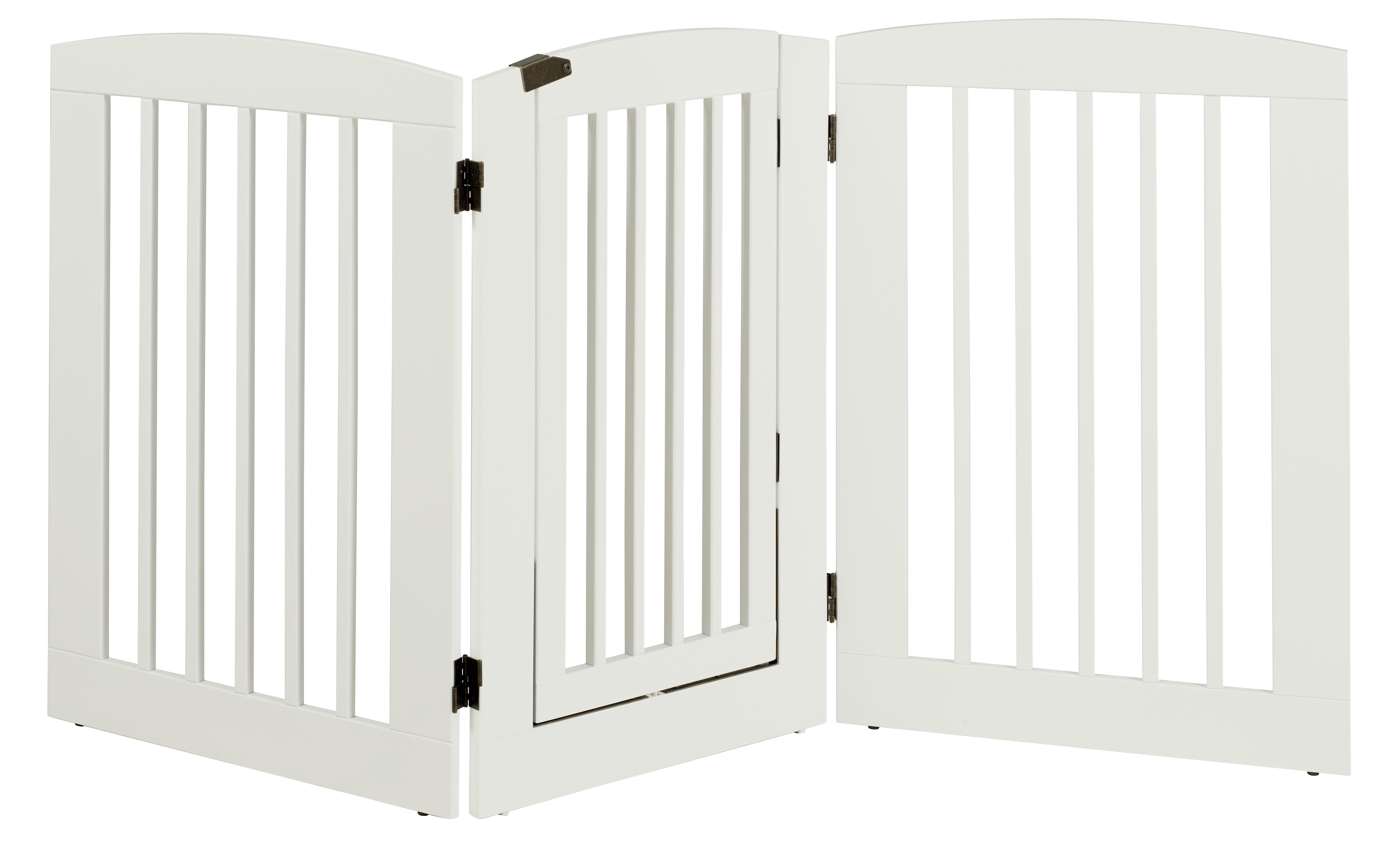 Camaflexi Ruffluv 3 Panel Expansion Pet Gate with Door Large 36"H