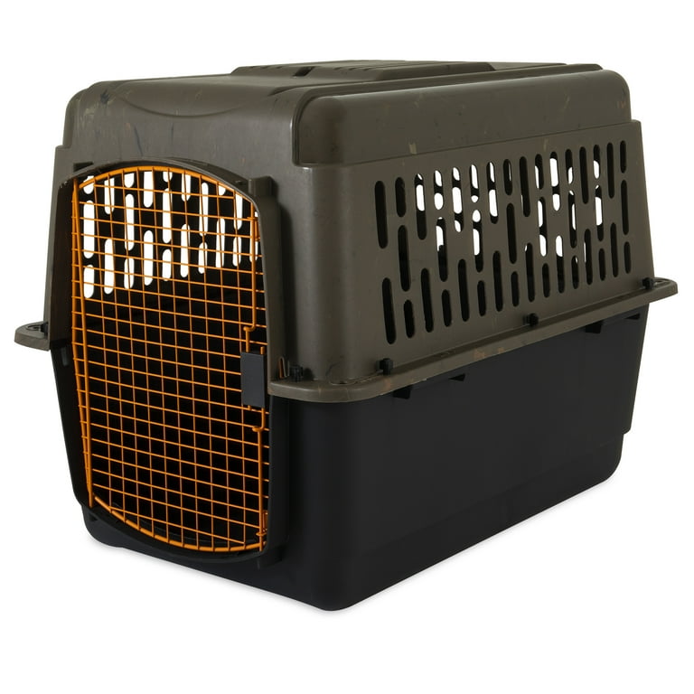 Ruffmaxx Single Door Dog Crate, Camo/Orange, Medium, 36