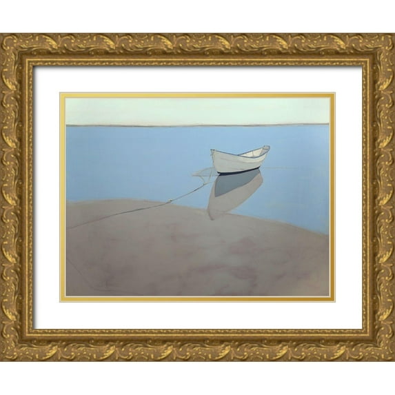 Rufo, John 14x12 Gold Ornate Wood Framed with Double Matting Museum Art Print Titled - White Dory
