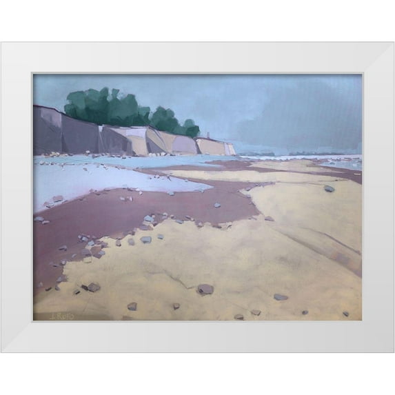 Rufo, John 18x15 White Modern Wood Framed Museum Art Print Titled - Fourth Cliff