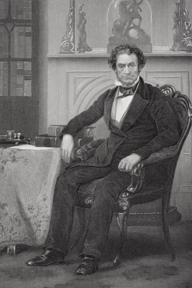 Rufus Choate 1799 To 1859 American Lawyer And Orator From Painting By Alonzo Chappel Canvas Art - Ken Welsh Design Pics (22 x 34)