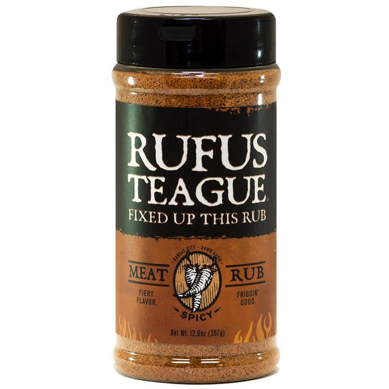 Rufus Teague 8024018 12.6 oz Spicy Fiery Flavor Meat Rub - Walmart.com