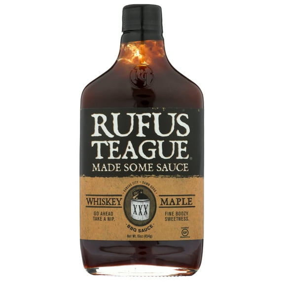 Rufus Teague Bbq Sauce Whiskey Maple, 16 Oz