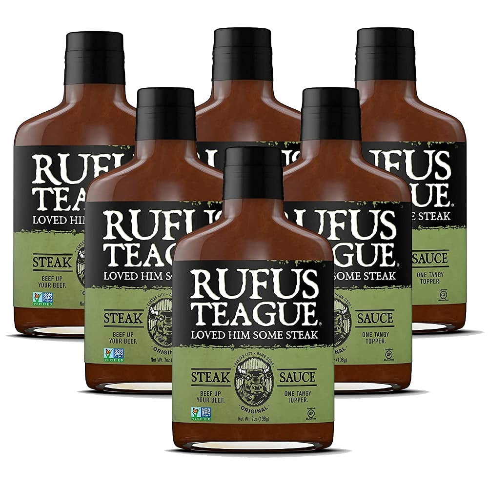 Rufus Teague -ITSCOriginal Steak Sauce - Premium Steak Sauce - 7 oz. Bottles - 6 Pack