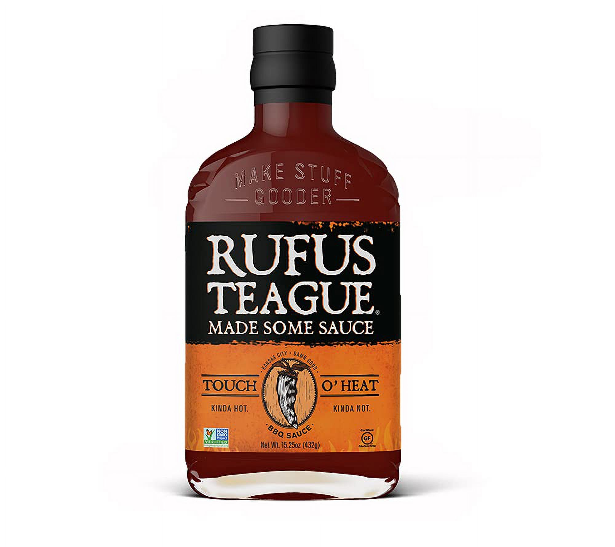 Rufus Teague Sauce Bbq Touch O Heat 16 Oz