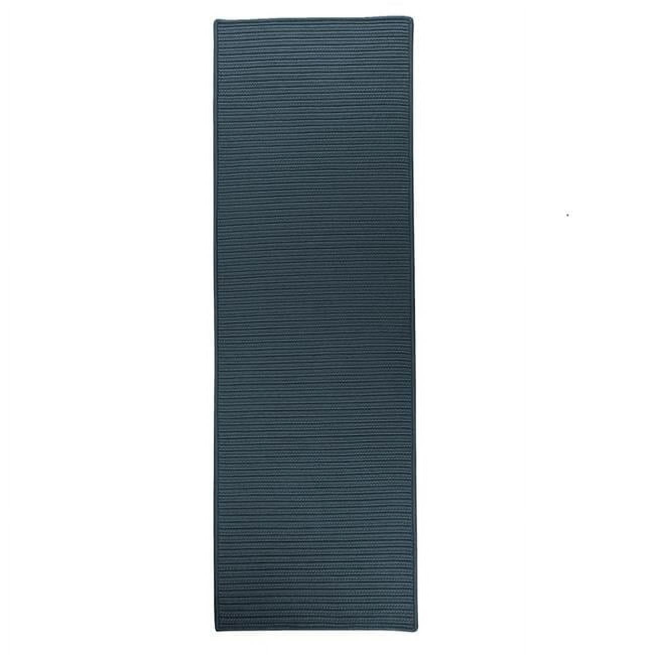 Rug 2 ft. 4 in. x 8 ft. Reversible Flat-Braid Rectangle Runner Cobalt ...