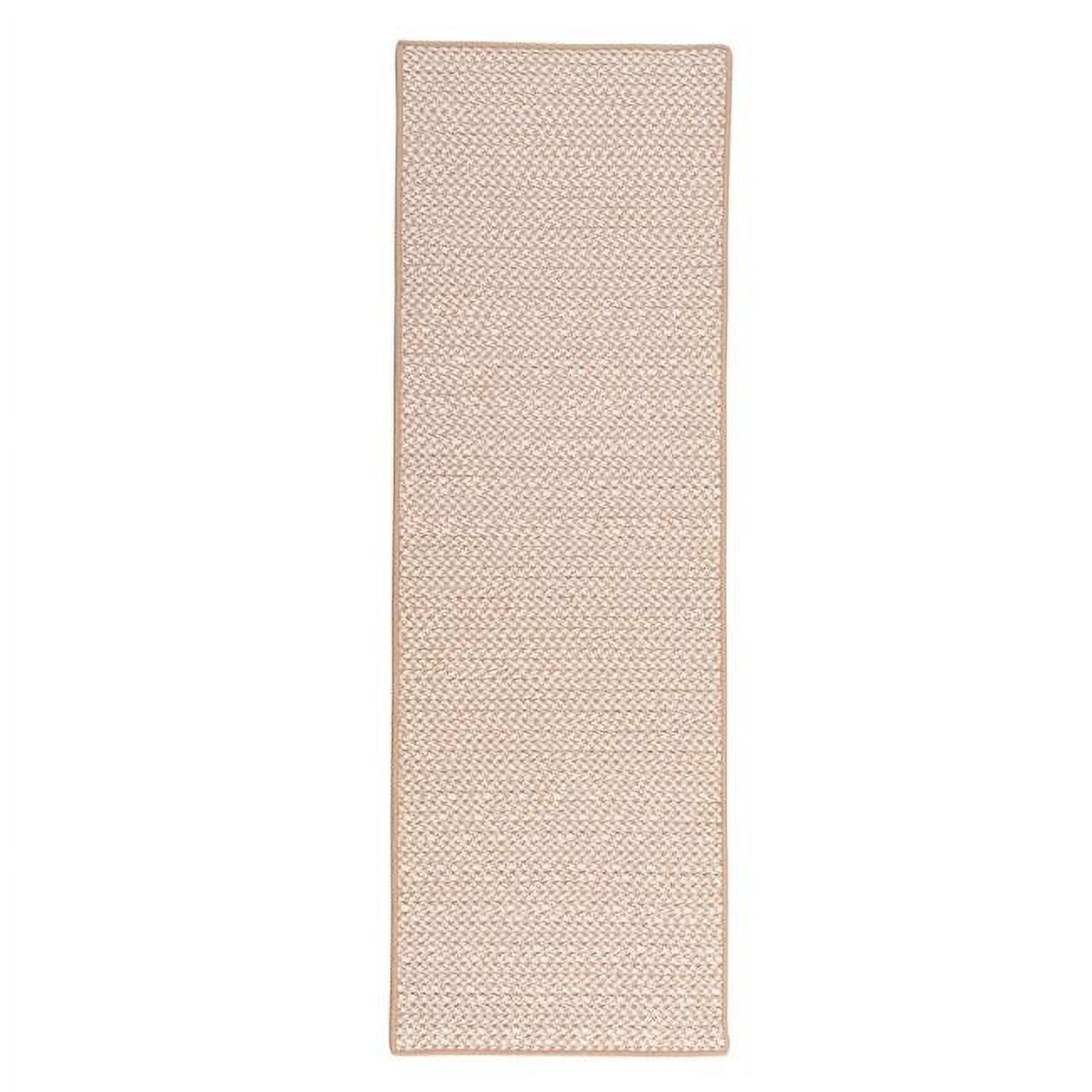 Rug 2 ft. 6 in. x 7 ft. Herringbone Mudroom Braided Runner Sand ...
