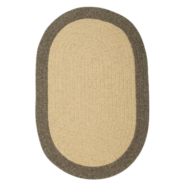Rug 7 x 9 ft. Hudson Oval Braided Rug Beige - Walmart.com