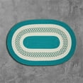 thumbnail image 1 of Rug  8 x 8 ft. Crescent Round Braided Rug  Teal, 1 of 1
