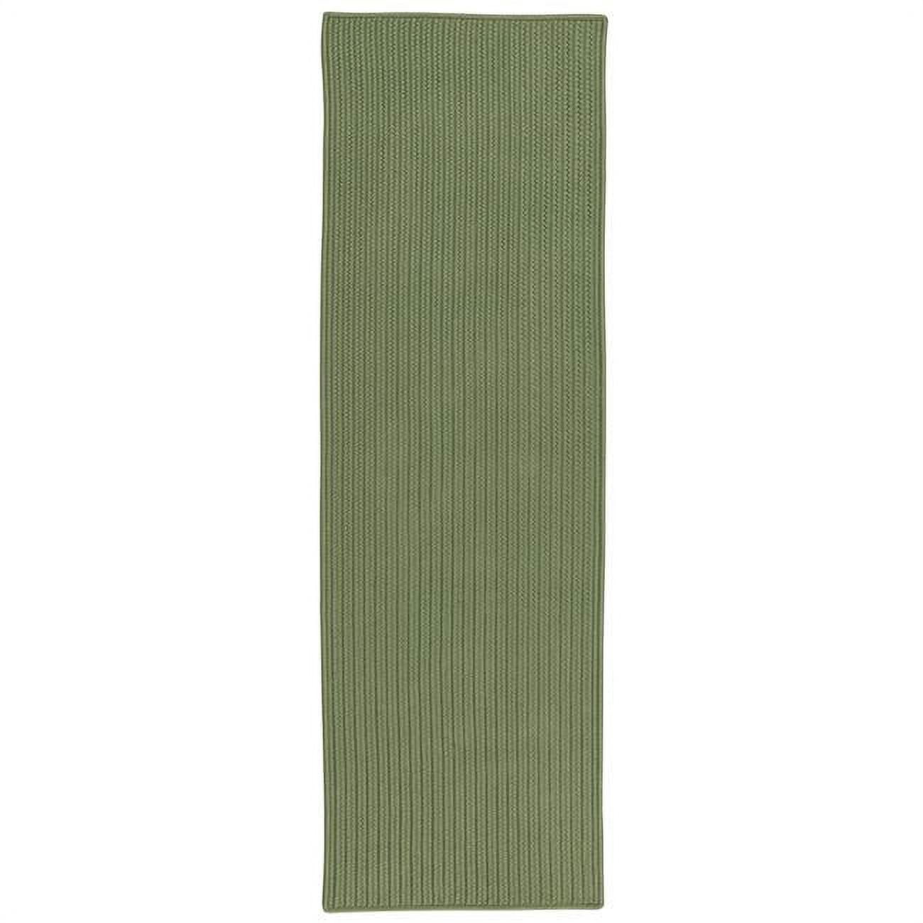 Rug AllPurpose Mudroom Braided Runner Moss Green 2 ft. 6 in. x 12 ft.