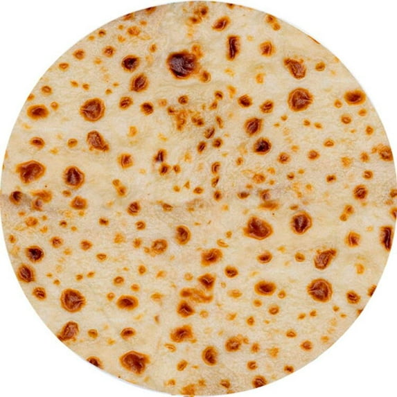 Rug Anti-slip Mat Floor Rug Comfort Food Burrito Wrap Blanket Round Bathroom Carpet Mexican Flannel Home