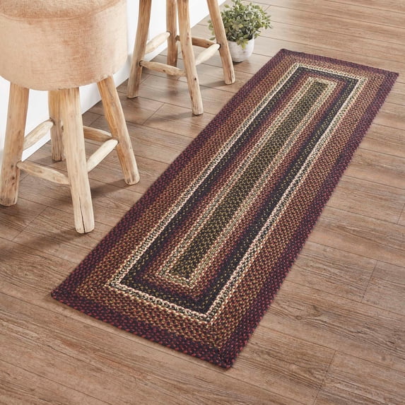 Rug Beckham Jute Country Braided No Slip Pad TCC Brands