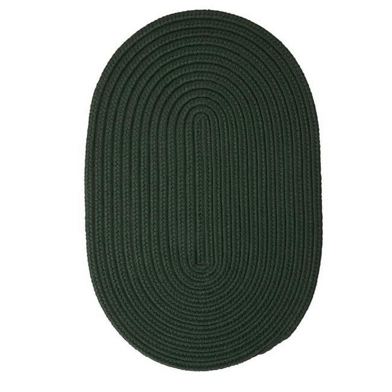 Rug Boca Raton Braided Rug Dark Green 4 ft. round