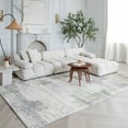 thumbnail image 1 of Rug Branch Abstract Modern Cream Grey Indoor Area Rug - 4x6, 1 of 7
