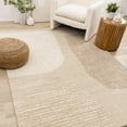 thumbnail image 1 of Rug Branch Art Distressed, Geometric, Tonal/Solid Beige Indoor Area Rug - 8' x 11', 1 of 8