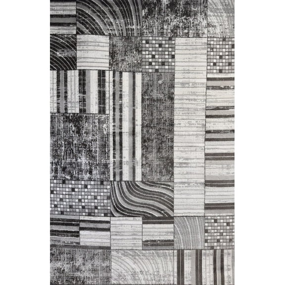 Rug Branch Cadence Modern Abstract Indoor Area Rug, Beige Cream - 5'x7'