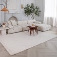 thumbnail image 1 of Rug Branch Casa Modern Abstract Indoor Area Rug, Beige Cream - 5'x7', 1 of 8