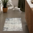 thumbnail image 1 of Rug Branch Contemporary Abstract  Blue Navy Indoor Doormat Rug - 2x5, 1 of 6