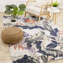 Rug Branch Contemporary Botanical Cream Indoor Area Rug - 5' x 8'