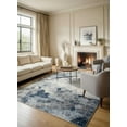 thumbnail image 1 of Rug Branch Contemporary Geometric  Blue Beige Indoor Area Rug - 4x6, 1 of 8
