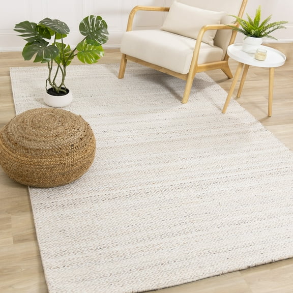 Rug Branch Contemporary Geometric Cream Indoor Area Rug - 5' x 8'