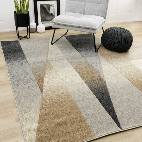 Rug Branch Contemporary Geometric Grey Indoor Area Rug - 8' x 11'