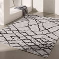 thumbnail image 1 of Rug Branch Contemporary Moroccan Marble Grey Black Indoor Area Rug - 5x7, 1 of 8