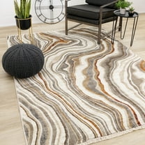 Rug Branch Contemporary Organic Cream Indoor Area Rug - 8' x 10'